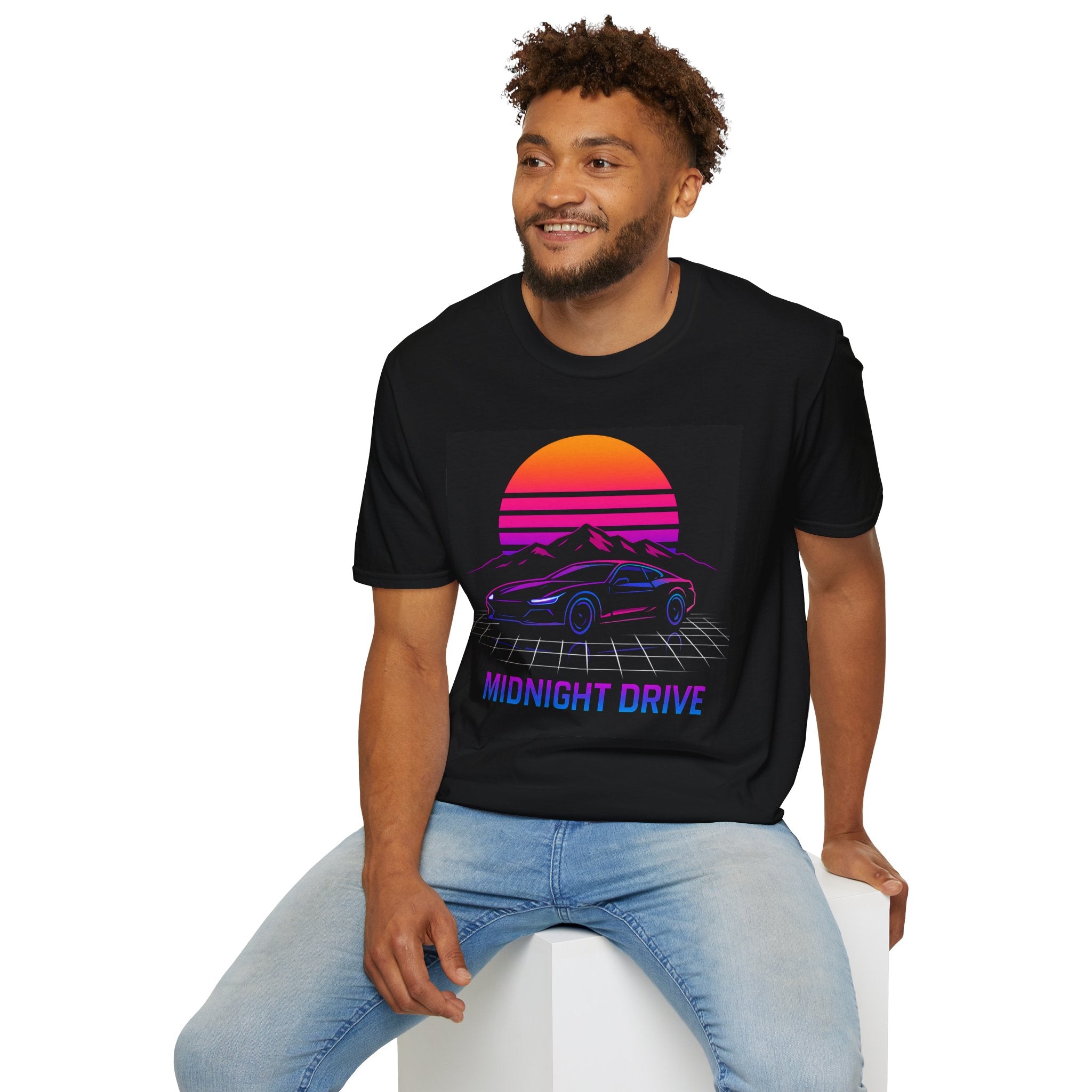 Midnight Drive T-Shirt — Casual Cool Retro Car Tee
