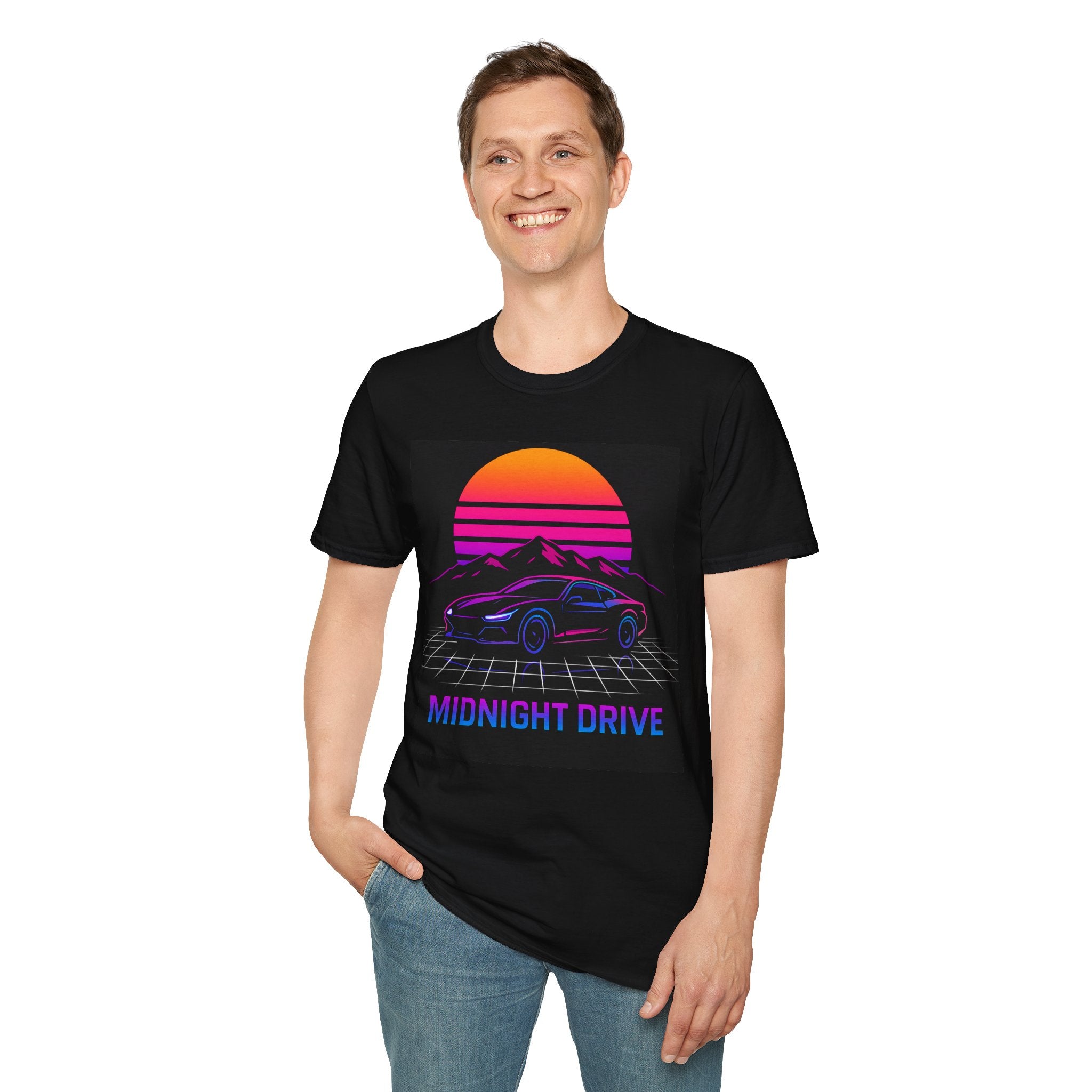 Midnight Drive T-Shirt — Casual Cool Retro Car Tee