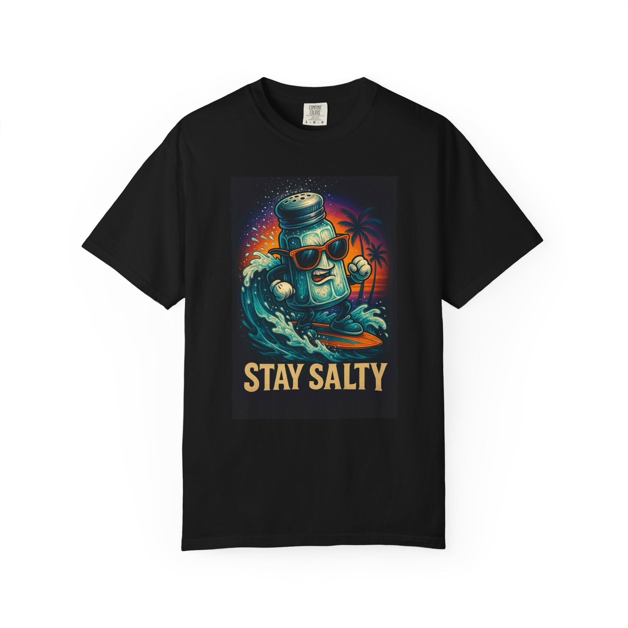 Stay Salty Beach T-Shirt — Funny Coastal Pun Tee for Beach Lovers