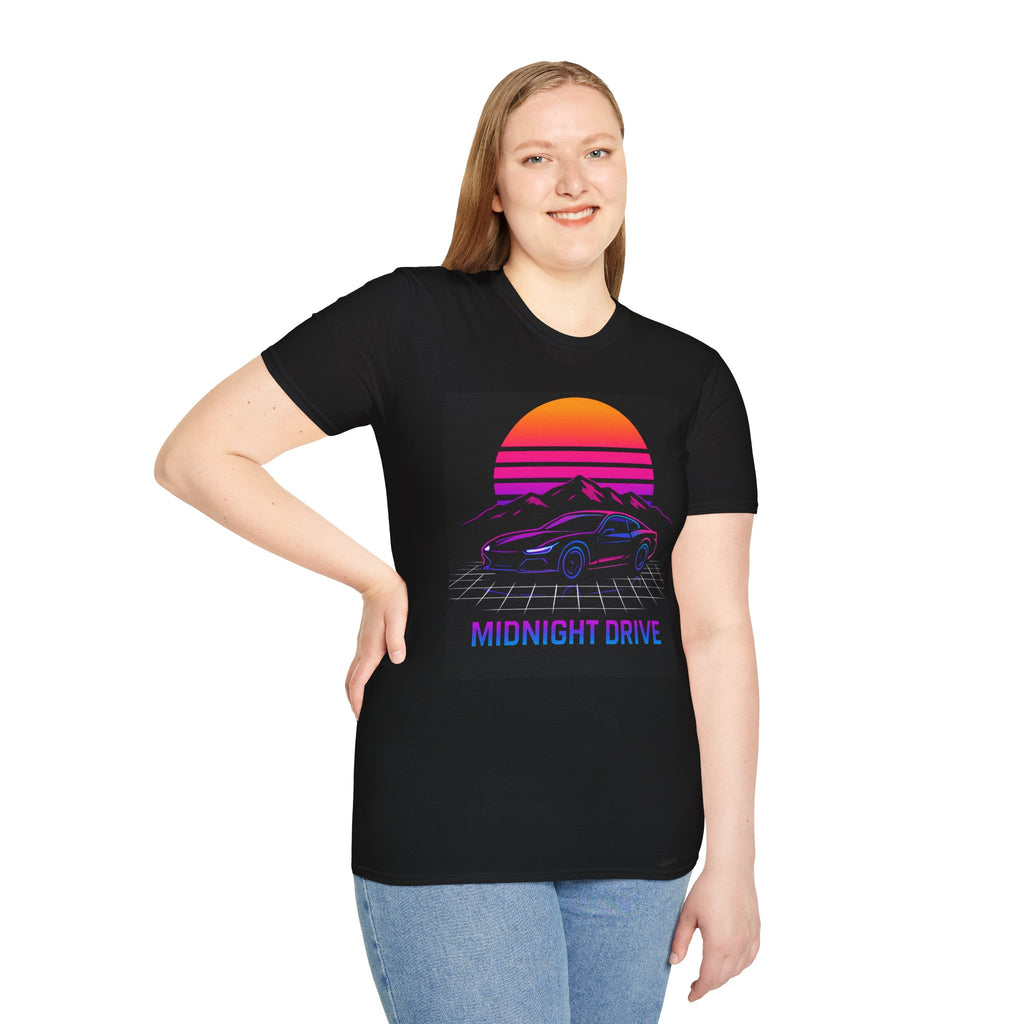 Midnight Drive T-Shirt — Casual Cool Retro Car Tee